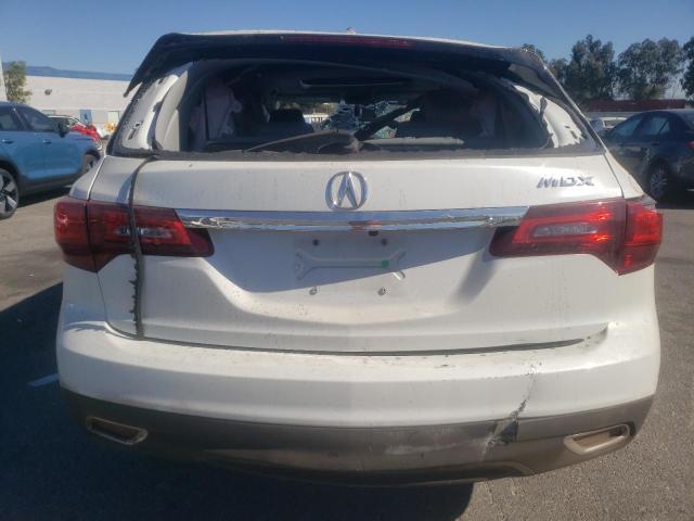 5FRYD3H43EB012683 - 2014 ACURA MDX TECHNOLOGY WHITE photo 6