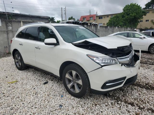 5FRYD4H26FB011369 - 2015 ACURA MDX WHITE photo 4