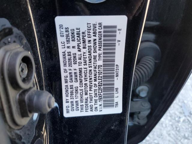 19XFC2F82LE210170 - 2020 HONDA CIVIC SPORT 黑色 照片 12