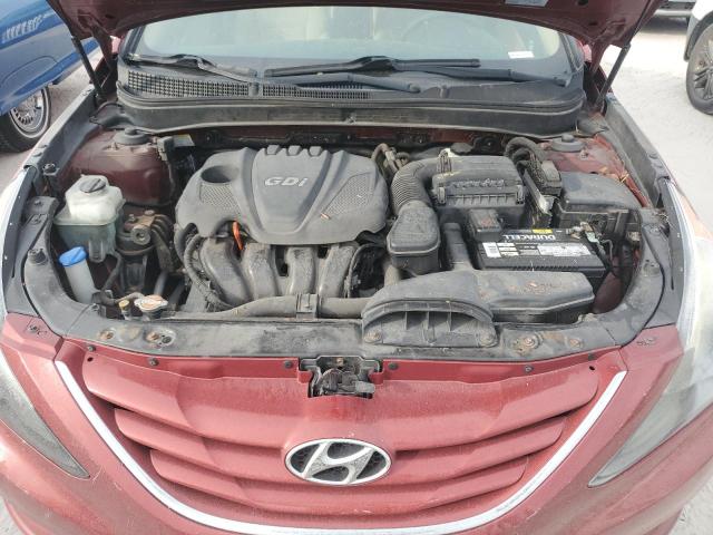 5NPEB4AC1DH515193 - 2013 HYUNDAI SONATA GLS RED photo 11