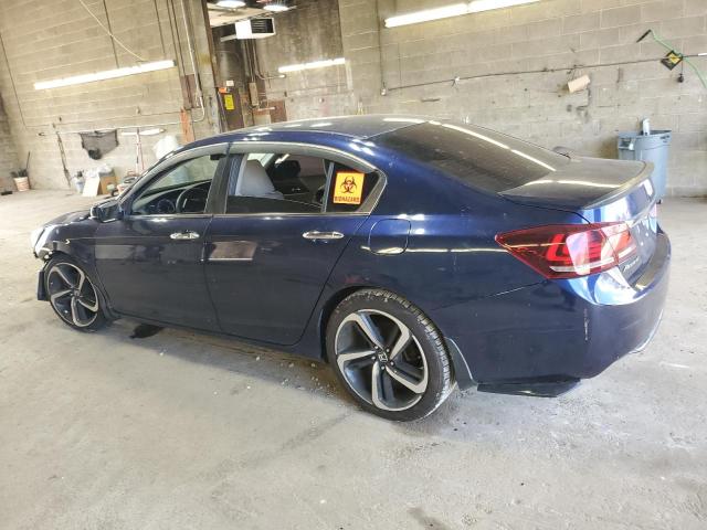 1HGCR2F75DA203891 - 2013 HONDA ACCORD EX BLUE photo 2