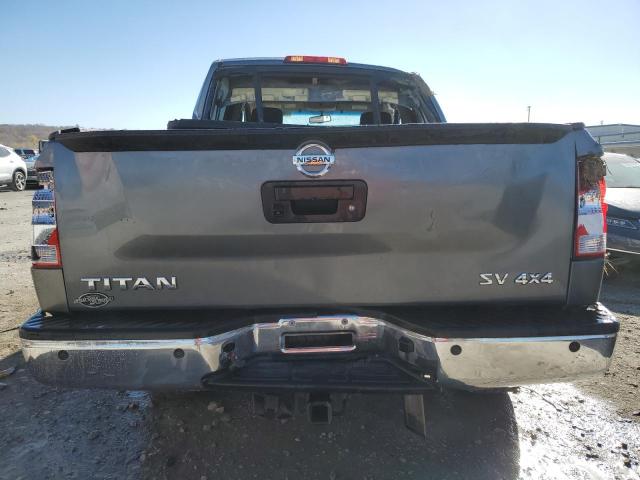 1N6AA0EC0EN504348 - 2014 NISSAN TITAN S GRAY photo 6