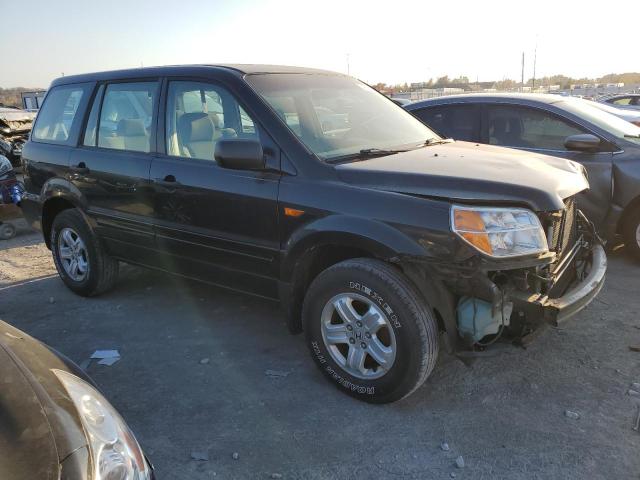 2HKYF18136H538997 - 2006 HONDA PILOT LX BLACK photo 4