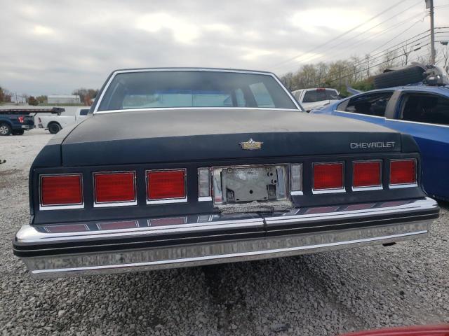 1G1BN69Z7FX150744 - 1985 CHEVROLET CAPRICE CLASSIC BLUE photo 6