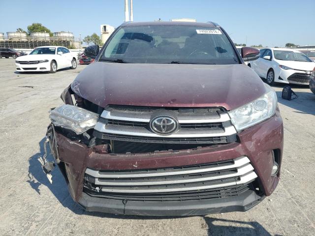 5TDKZRFH1KS296081 - 2019 TOYOTA HIGHLANDER SE MAROON photo 5