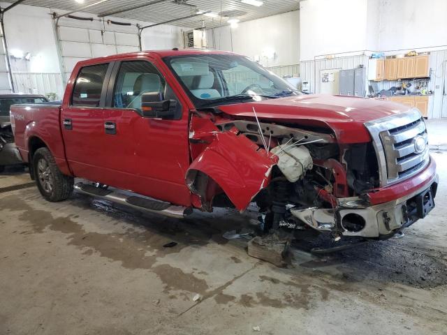 1FTPW14V89FA14991 - 2009 FORD F150 SUPERCREW RED photo 4