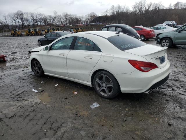 WDDSJ4EBXEN037662 - 2014 MERCEDES-BENZ CLA 250 WHITE photo 2