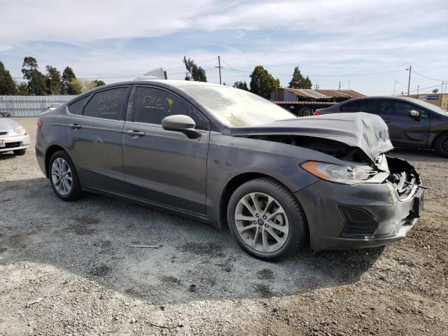 3FA6P0LU2LR267395 - 2020 FORD FUSION SE GRAY photo 4