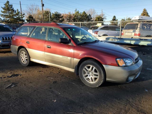 4S3BH675437600179 - 2003 SUBARU LEGACY OUTBACK AWP RED photo 4