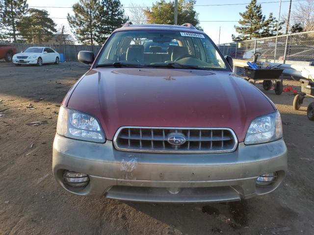 4S3BH675437600179 - 2003 SUBARU LEGACY OUTBACK AWP 红色 照片 5