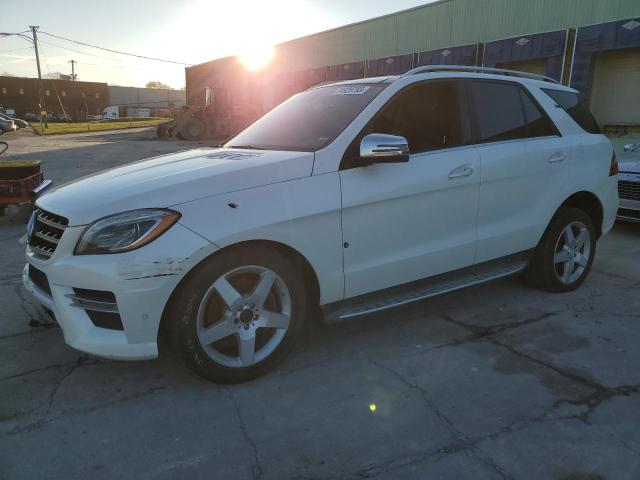 4JGDA5HB5EA439256 - 2014 MERCEDES-BENZ ML 350 4MATIC WHITE photo 1