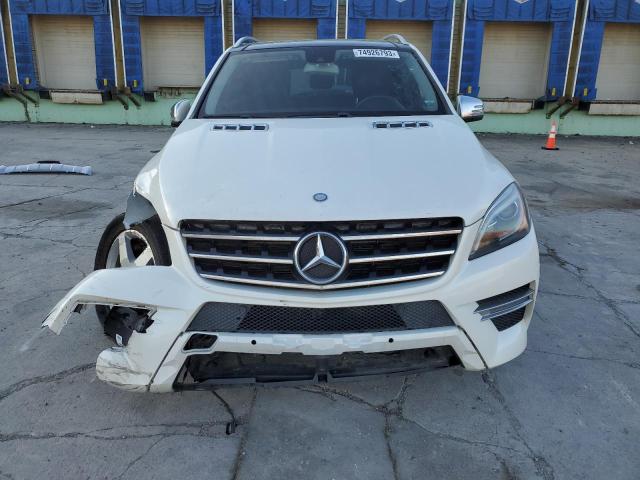 4JGDA5HB5EA439256 - 2014 MERCEDES-BENZ ML 350 4MATIC WHITE photo 5