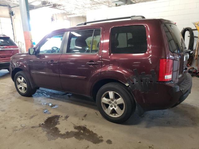 5FNYF48539B030648 - 2009 HONDA PILOT EXL PURPLE photo 2