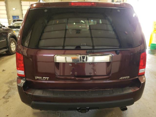 5FNYF48539B030648 - 2009 HONDA PILOT EXL PURPLE photo 6