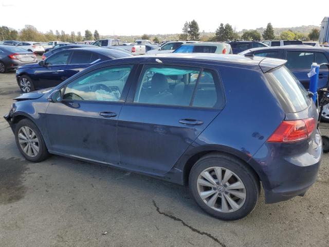 3VWRA7AU2FM023376 - 2015 VOLKSWAGEN GOLF TDI BLUE photo 2