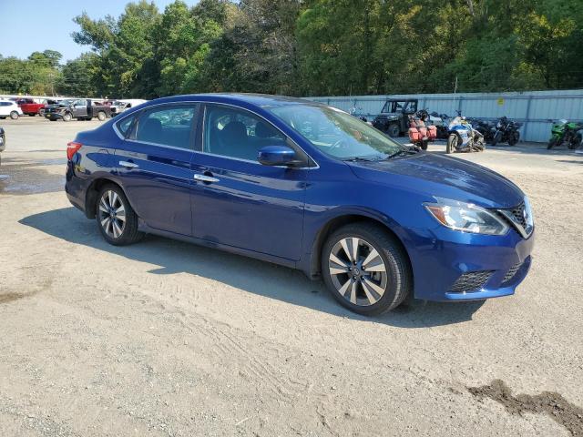 3N1AB7AP6KY437001 - 2019 NISSAN SENTRA S BLUE photo 4