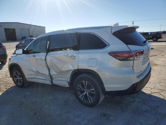 5TDKKRFH3GS126364 - 2016 TOYOTA HIGHLANDER XLE WHITE photo 2