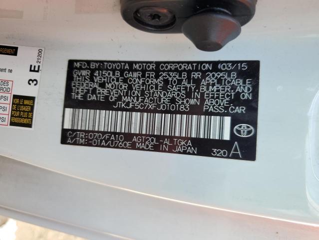 JTKJF5C7XFJ010183 - 2015 TOYOTA SCION TC 白色 照片 13