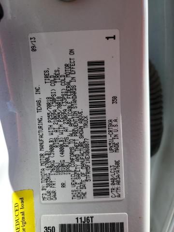 5TFRM5F1XEX068877 - 2014 TOYOTA TUNDRA DOUBLE CAB SR/SR5 WHITE photo 12