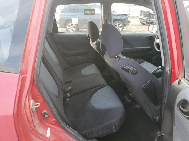 JHMGD37478S007121 - 2008 HONDA FIT RED photo 10