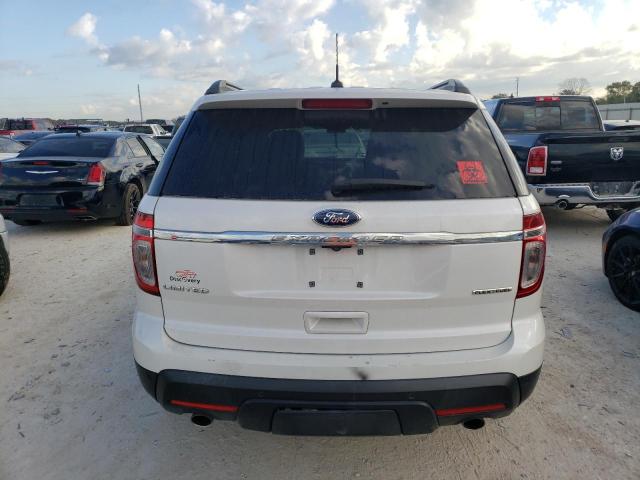 1FM5K7F84DGB62499 - 2013 FORD EXPLORER LIMITED WHITE photo 6