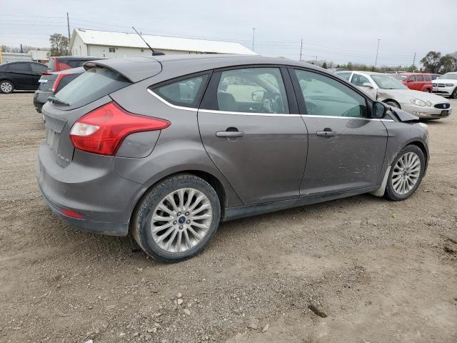 1FAHP3N22CL294696 - 2012 FORD FOCUS TITANIUM GRAY photo 3