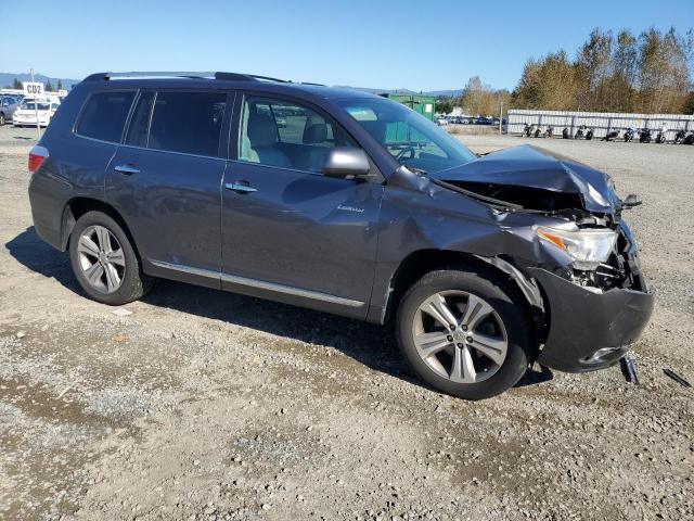 5TDDK3EH8DS275811 - 2013 TOYOTA HIGHLANDER LIMITED GRAY photo 4