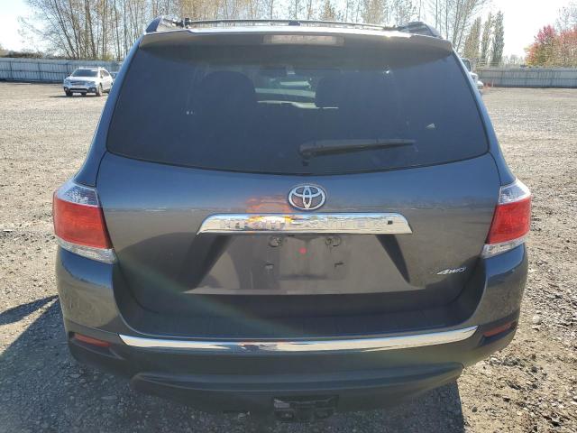 5TDDK3EH8DS275811 - 2013 TOYOTA HIGHLANDER LIMITED GRAY photo 6