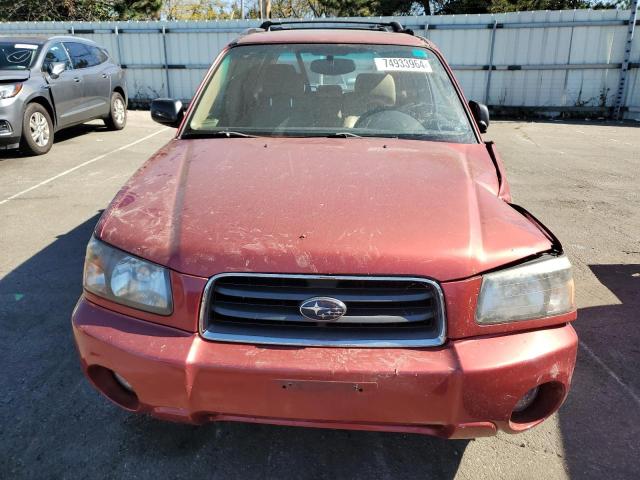 JF1SG65614H715502 - 2004 SUBARU FORESTER 2.5XS Красный фото 5