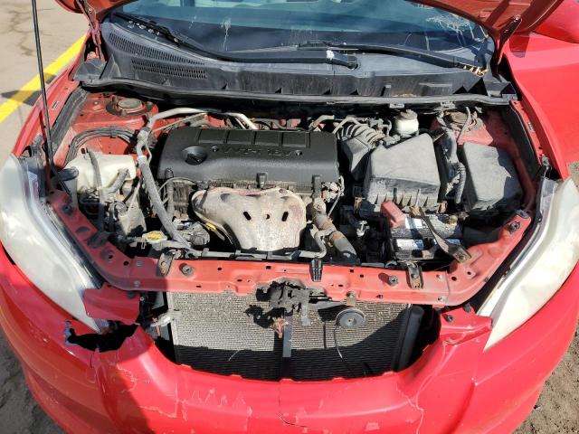 2T1LE40E39C007867 - 2009 TOYOTA COROLLA MA S RED photo 11