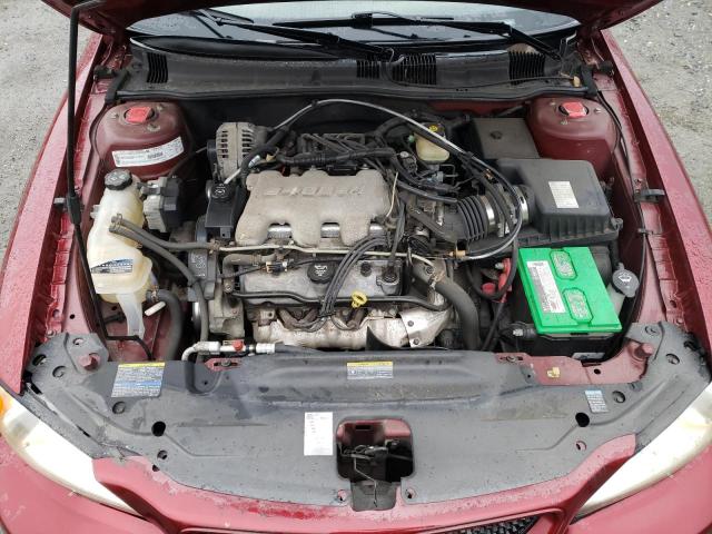 1G2NF52E52M679841 - 2002 PONTIAC GRAND AM SE1 RED photo 11