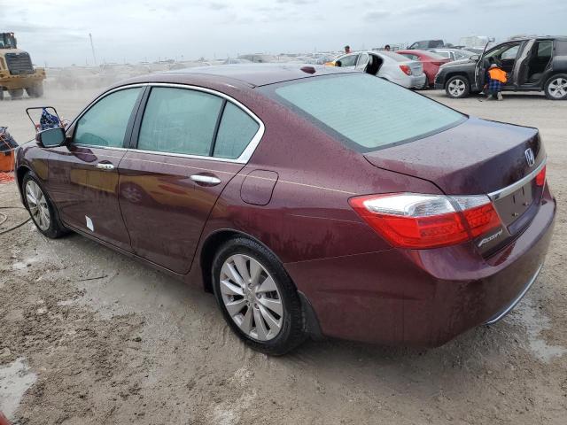 1HGCR2F89FA114367 - 2015 HONDA ACCORD EXL BURGUNDY photo 2