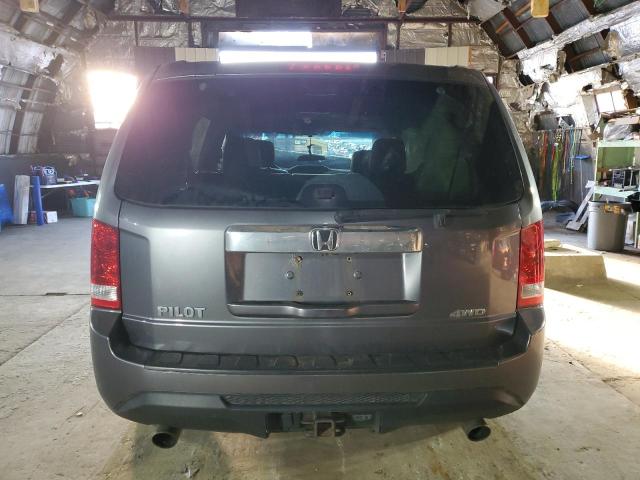 5FNYF4H56EB037992 - 2014 HONDA PILOT EXL GRAY photo 6