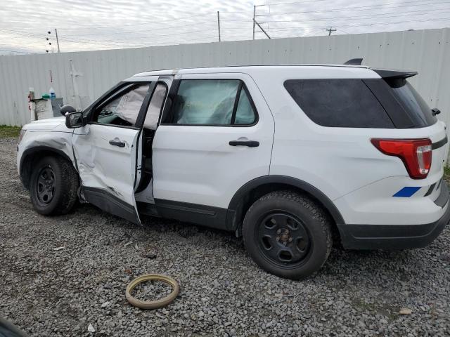 1FM5K8AR1JGC94864 - 2018 FORD EXPLORER POLICE INTERCEPTOR Weiß Foto 2
