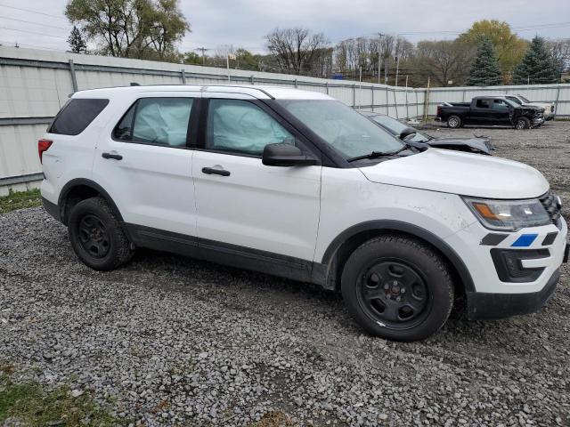 1FM5K8AR1JGC94864 - 2018 FORD EXPLORER POLICE INTERCEPTOR Weiß Foto 4