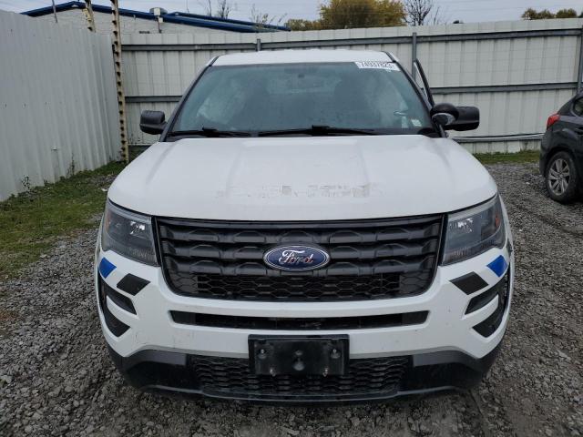 1FM5K8AR1JGC94864 - 2018 FORD EXPLORER POLICE INTERCEPTOR Weiß Foto 5