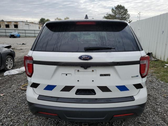 1FM5K8AR1JGC94864 - 2018 FORD EXPLORER POLICE INTERCEPTOR Weiß Foto 6