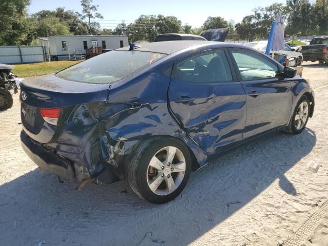 KMHDH4AE4DU552736 - 2013 HYUNDAI ELANTRA GLS BLUE photo 3