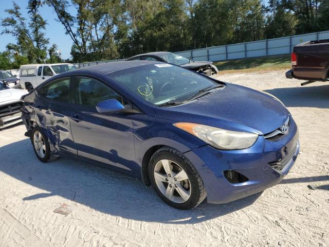 KMHDH4AE4DU552736 - 2013 HYUNDAI ELANTRA GLS BLUE photo 4