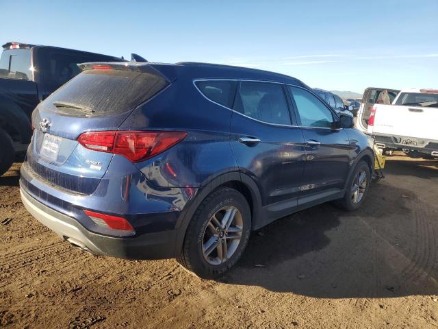 5XYZUDLBXHG470770 - 2017 HYUNDAI SANTA FE S BLUE photo 3