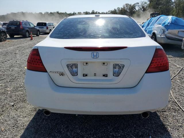 1HGCM66837A061334 - 2007 HONDA ACCORD EX WHITE photo 6