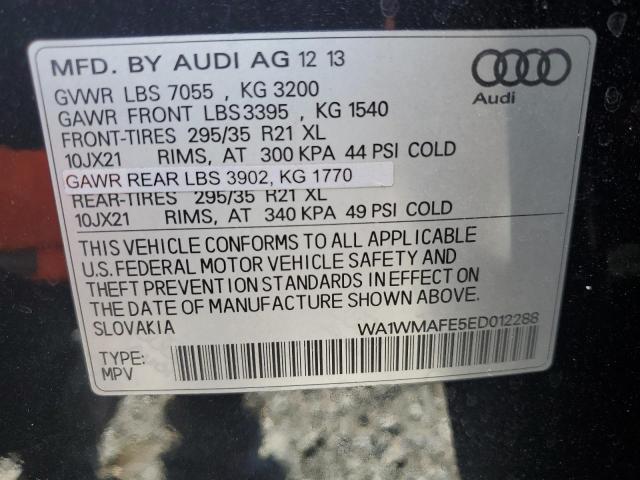 WA1WMAFE5ED012288 - 2014 AUDI Q7 PRESTIGE 黑色 照片 13