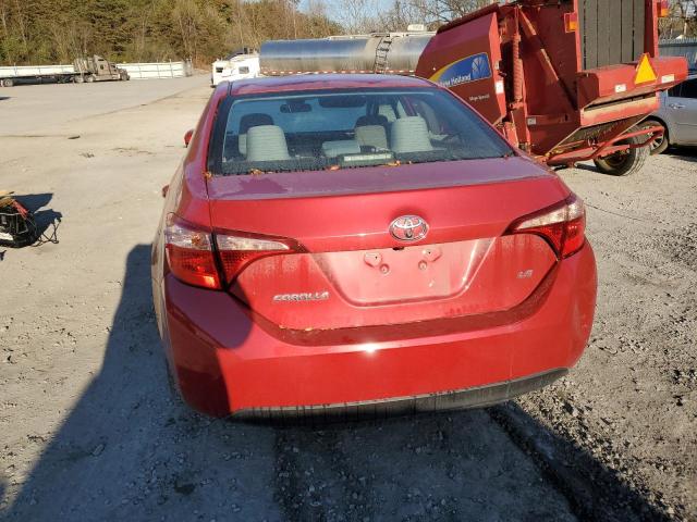 5YFBURHE3HP641677 - 2017 TOYOTA COROLLA L RED photo 6