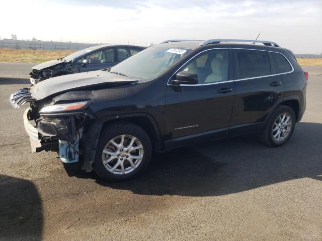 1C4PJLCBXFW506693 - 2015 JEEP CHEROKEE LATITUDE BLACK photo 1