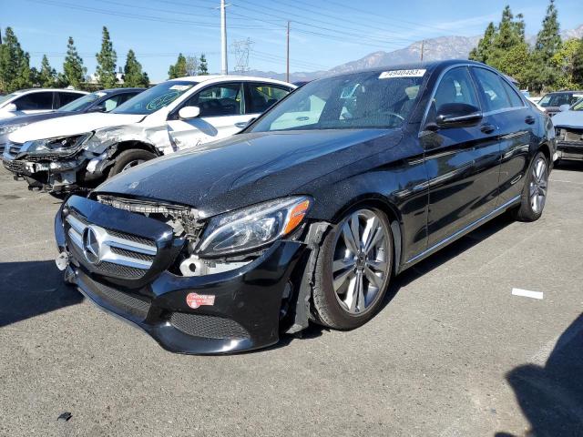 55SWF4HB9JU244740 - 2018 MERCEDES-BENZ C 350E BLACK photo 1