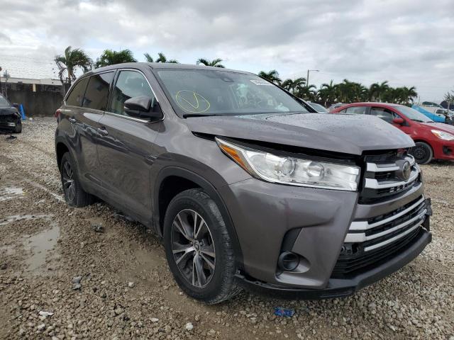 5TDZZRFH2KS303330 - 2019 TOYOTA HIGHLANDER LE GRAY photo 4