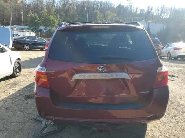 JTEBK3EHXA2166191 - 2010 TOYOTA HIGHLANDER RED photo 6