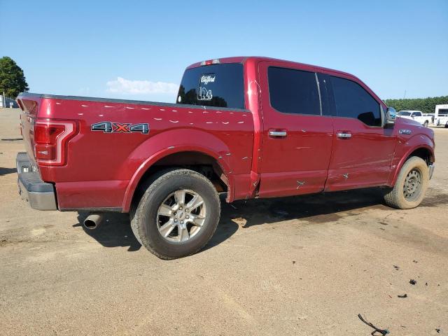 1FTEW1EF0FKD15708 - 2015 FORD F150 SUPERCREW RED photo 3