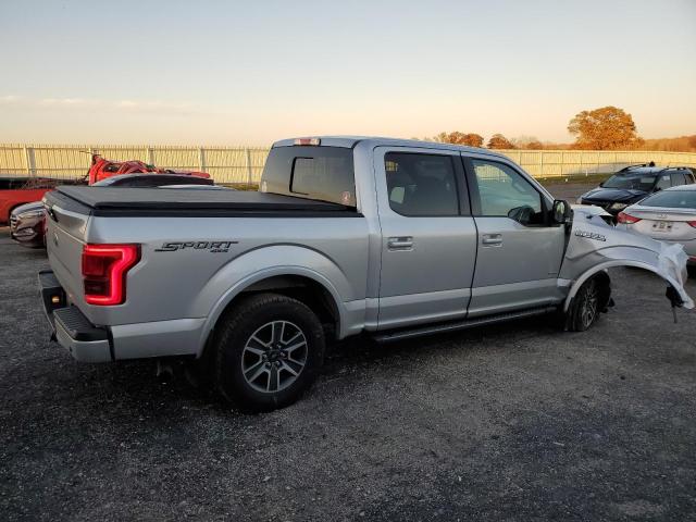 1FTEW1EP8GFA60874 - 2016 FORD F150 SUPERCREW SILVER photo 3