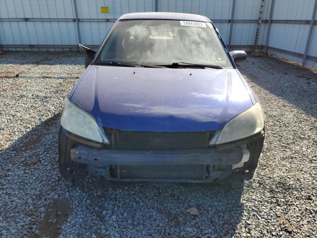 2HGES16344H605682 - 2004 HONDA CIVIC DX VP BLUE photo 5